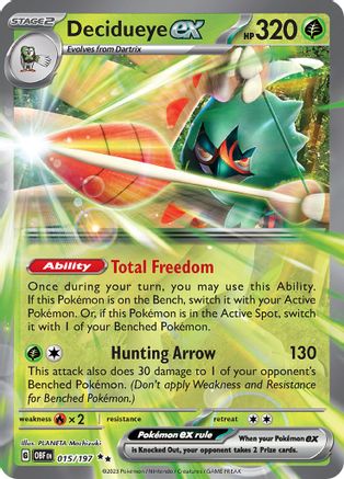 Decidueye ex - 15/197 [SV03 Obsidian Flames] - Holofoil