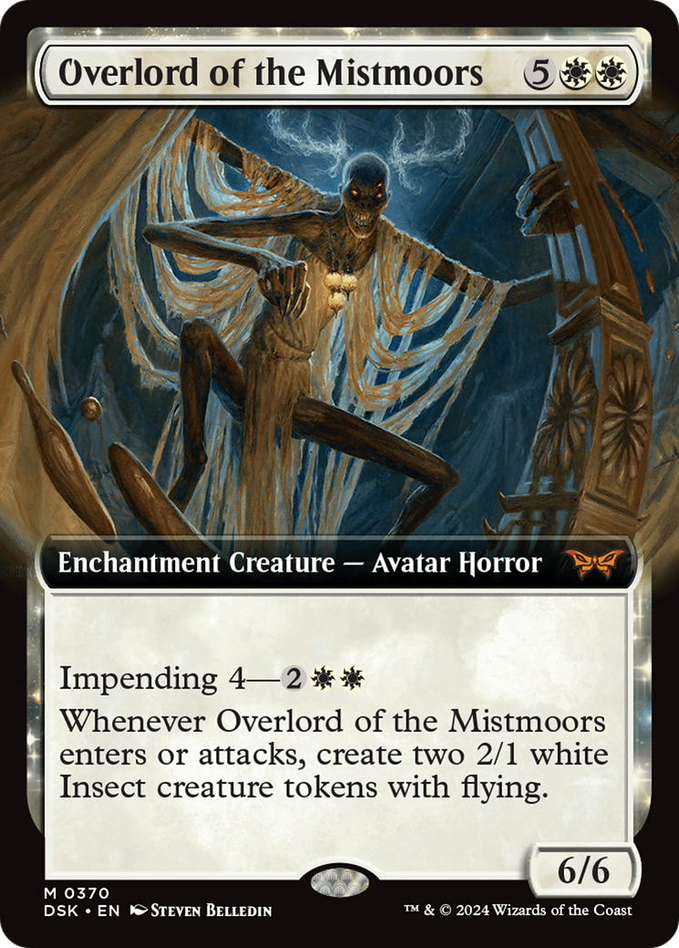 Overlord of the Mistmoors (Extended Art) [Duskmourn: House of Horror]: (Extended Art, enchantment)