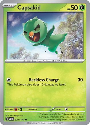 Capsakid 023/197 [SV03 Obsidian Flames]