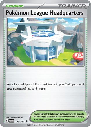 Pokemon League Headquarters 192 [SV03 Obsidian Flames]