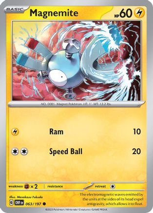 Magnemite 063 [SV03 Obsidian Flames]