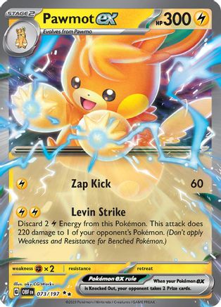 Pawmot ex - 73/197 [SV03 Obsidian Flames] - Holofoil