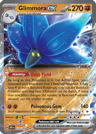 Glimmora ex - 123/197 [SV03 Obsidian Flames] - Holofoil