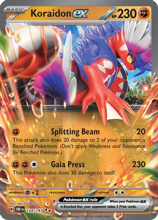 Koraidon ex - 124/197 [SV03 Obsidian Flames] - Holofoil