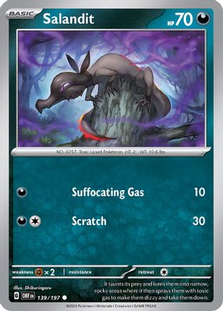 Salandit 139 [SV03 Obsidian Flames]