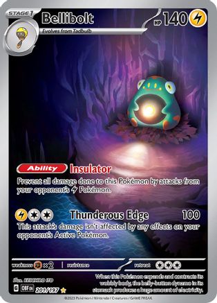 Bellibolt - 201/197 [SV03 Obsidian Flames] - Holofoil