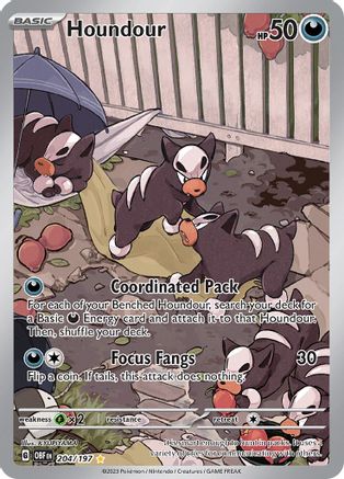 Houndour - 204/197 [SV03 Obsidian Flames] - Holofoil