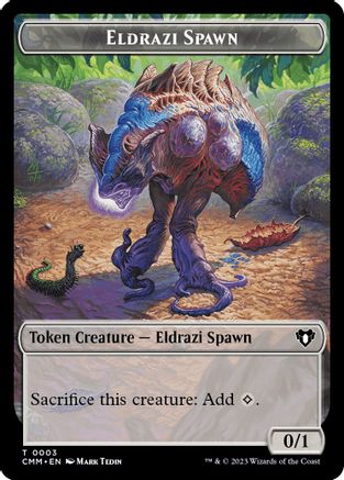 Eldrazi Spawn // Phyrexian Germ Double-Sided Token [Commander Masters] Foil