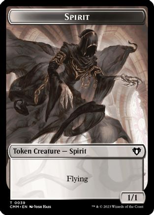 Spirit (0039) // Goblin Double-Sided Token [Commander Masters] Foil