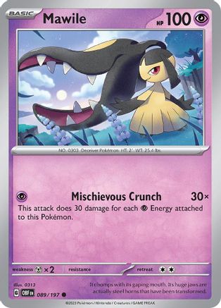 Mawile 089/197 [SV03 Obsidian Flames]