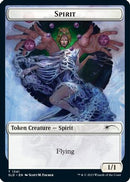 Spirit (SLD) // Ajani's Pridemate Double-sided Token [Secret Lair Drop Series]