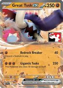 Great Tusk ex - 123/198 [Prize Pack Series Cards] - Holofoil