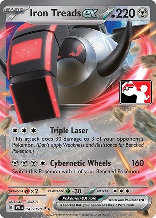 Iron Treads ex - 143/198 [Prize Pack Series Cards] - Holofoil