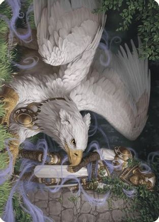 Dutiful Griffin Art Card [Art Series: Wilds of Eldraine]