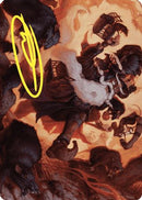 Tattered Ratter Art Card (Gold-Stamped Signature) [Art Series: Wilds of Eldraine]