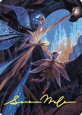 Kindred Discovery Art Card (Gold-Stamped Signature) [Art Series: Wilds of Eldraine]
