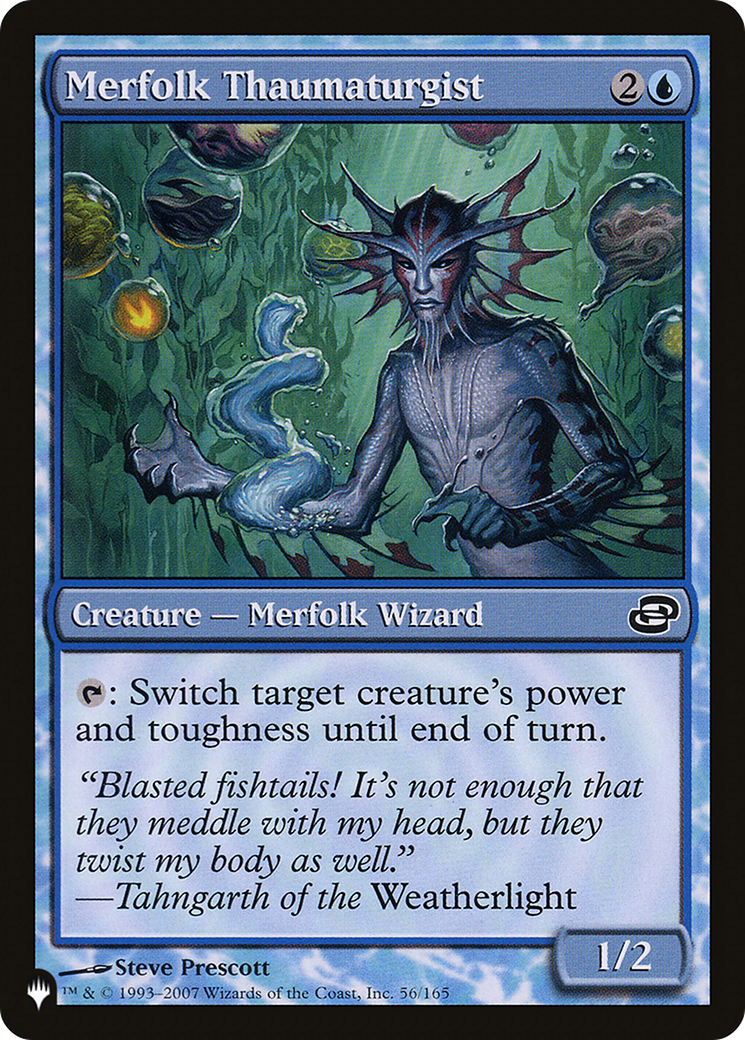 Merfolk Thaumaturgist - [The List]: (colorshifted)
