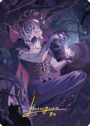 Necropotence Art Card (Gold-Stamped Signature) [Art Series: Wilds of Eldraine]