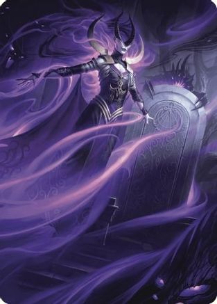 Ashiok, Wicked Manipulator Art Card (10/81) [Art Series: Wilds of Eldraine]