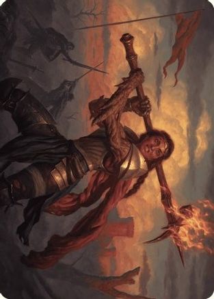 Imodane, the Pyrohammer Art Card [Art Series: Wilds of Eldraine]