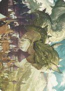 Beanstalk Wurm Art Card [Art Series: Wilds of Eldraine]