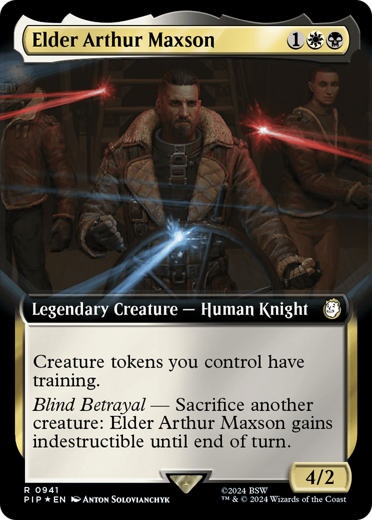 Elder Arthur Maxson (Extended Art) (Surge Foil): (Extended Art) [Fallout] Foil