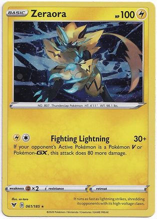 Zeraora (Cosmos Holo) 061/185 [Miscellaneous Cards & Products]  - Holofoil