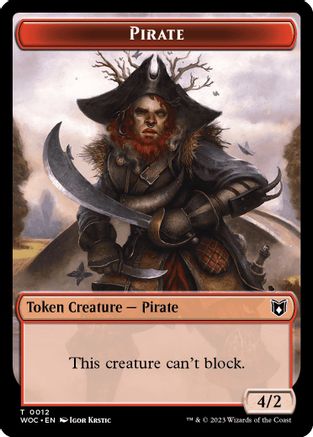 Pirate // Human Double-Sided Token [Commander: Wilds of Eldraine]