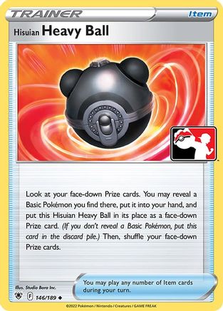 Hisuian Heavy Ball 146 [Prize Pack Series Cards]