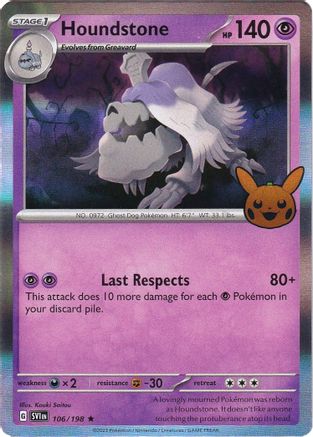 Houndstone - 106/198 [Trick or Trade BOOster Bundle 2023] - Holofoil