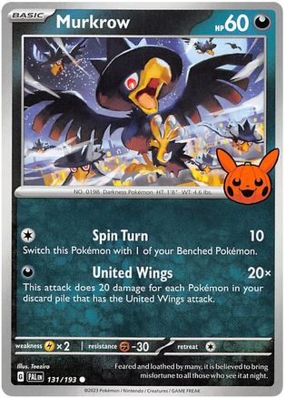 Murkrow - 131/193 [Trick or Trade BOOster Bundle 2023]