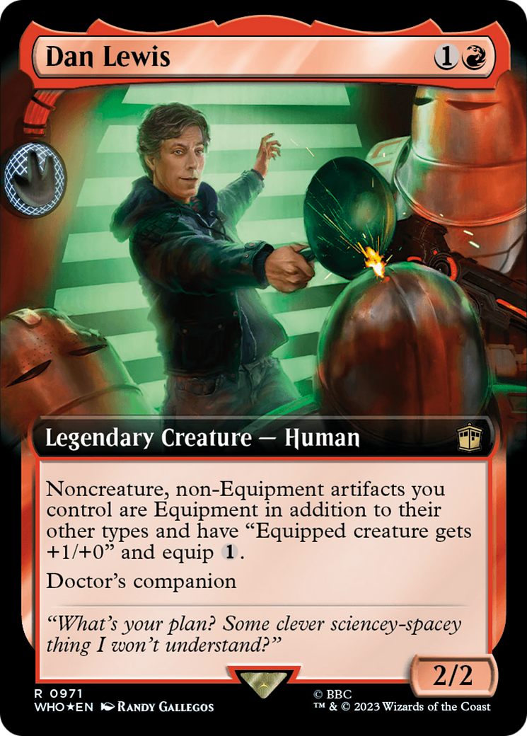 Dan Lewis (Extended Art) (Surge Foil): (Extended Art) [Doctor Who] Foil