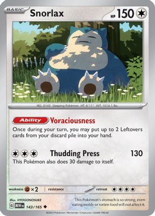 Snorlax 143 [SV Scarlet & Violet 151]