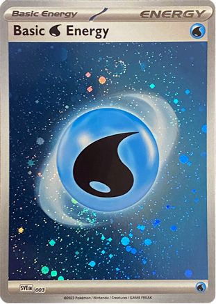 Basic Water Energy - 3 (Cosmos Holo) [SVE Scarlet & Violet Energies] - Holofoil