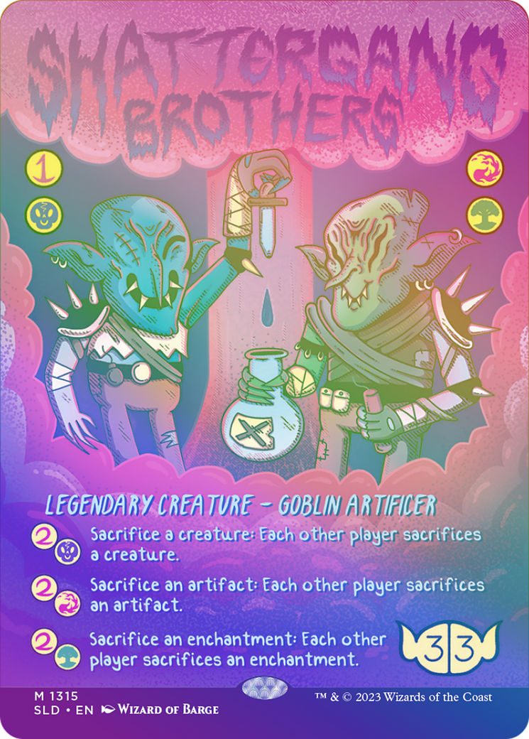 Shattergang Brothers (Rainbow Foil) [Secret Lair Drop] (Borderless) Foil
