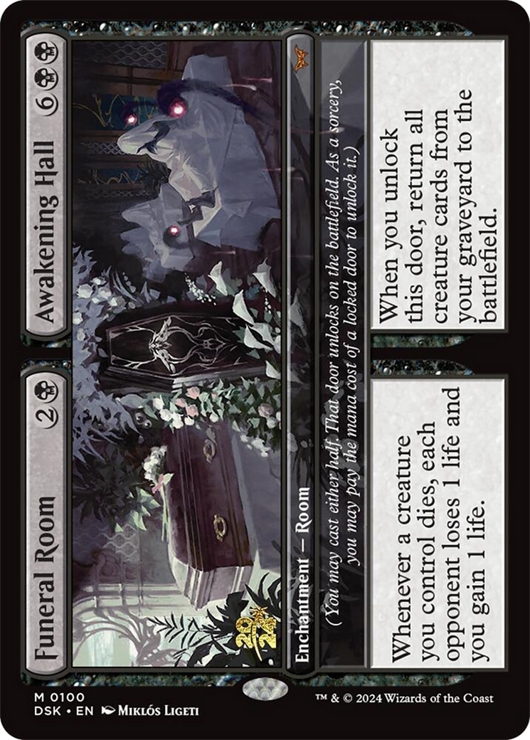 Funeral Room // Awakening Hall [Duskmourn: House of Horror Promos] Foil