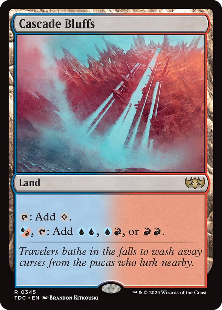Cascade Bluffs - Commander: Tarkir: Dragonstorm