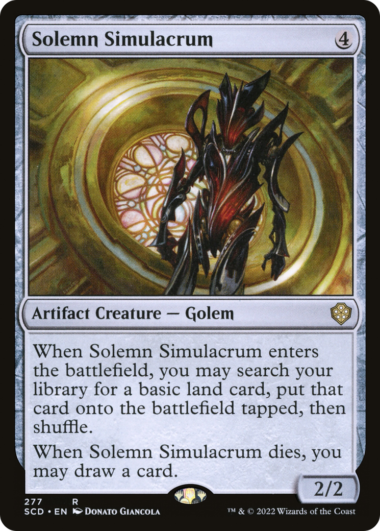Solemn Simulacrum - [Starter Commander Decks]