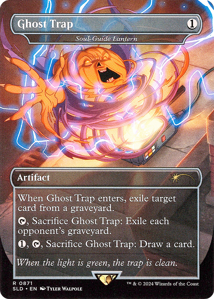 Ghost Trap - Soul-Guide Lantern (Rainbow Foil) (Borderless) [Secret Lair Drop] / Ghost Trap Foil