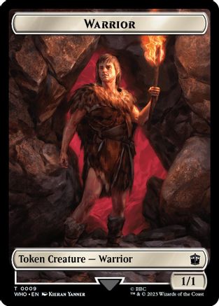 Warrior // Treasure (0029) Double-Sided Token [Universes Beyond: Doctor Who] Foil
