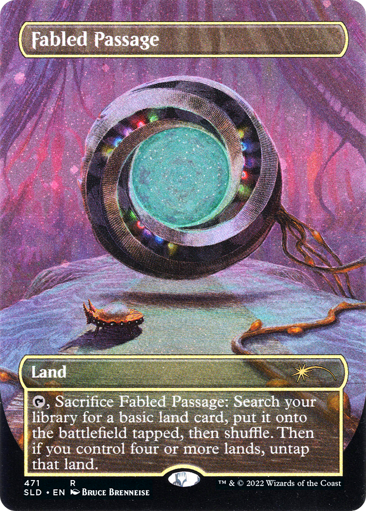 Fabled Passage (Borderless) (Galaxy Foil) [Secret Lair Drop] Foil