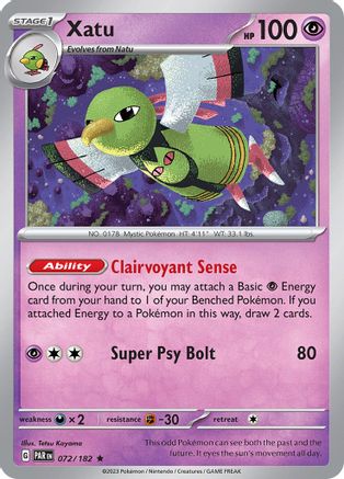 Xatu - 72/182 [SV04: Paradox Rift]