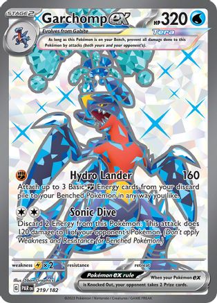 Garchomp ex - 219/182 [SV04: Paradox Rift] - Holofoil