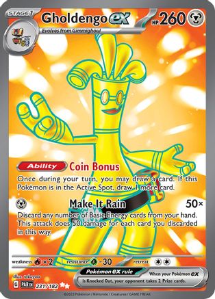 Gholdengo ex - 231/182 [SV04: Paradox Rift] - Holofoil