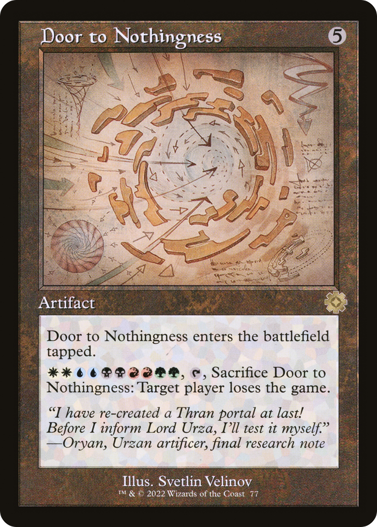 Door to Nothingness (Schematic) [The Brothers' War Retro Artifacts]