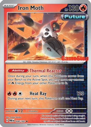 Iron Moth (Gamestop Promo) 028/182 [Miscellaneous Cards & Products]  - Reverse Holofoil