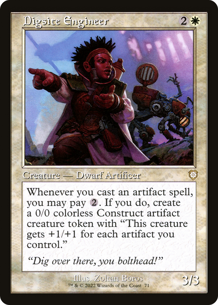 Digsite Engineer (Retro Frame) [The Brothers' War Commander]