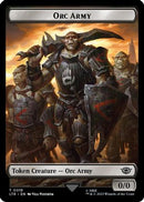 Orc Army (0019) // Food (0024) Double-Sided Token (Surge Foil) [The Lord of the Rings: Tales of Middle-Earth Tokens]