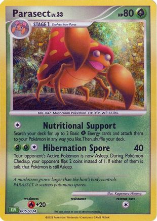 Parasect 005 [Trading Card Game Classic]  - Holofoil
