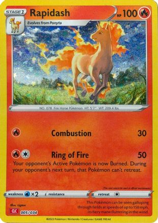 Rapidash 005 [Trading Card Game Classic]  - Holofoil
